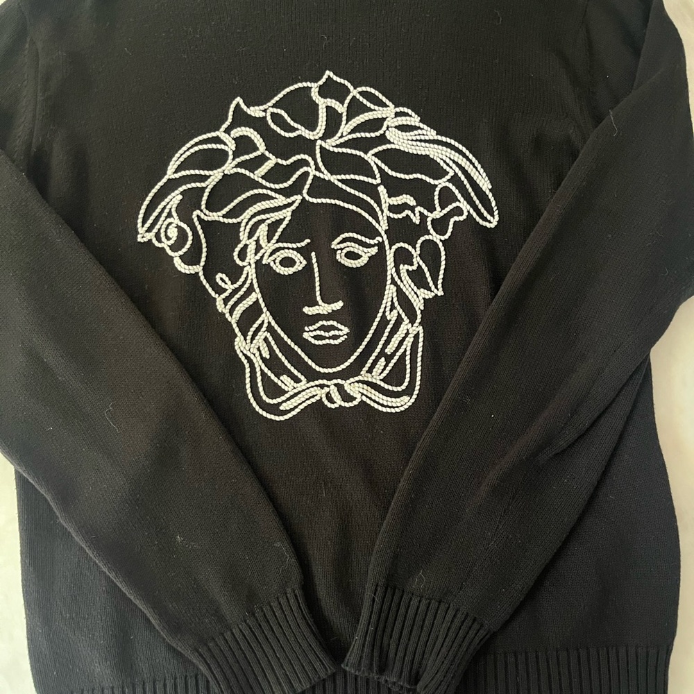 Versace Knit Logo Sweater- Men’s View 6